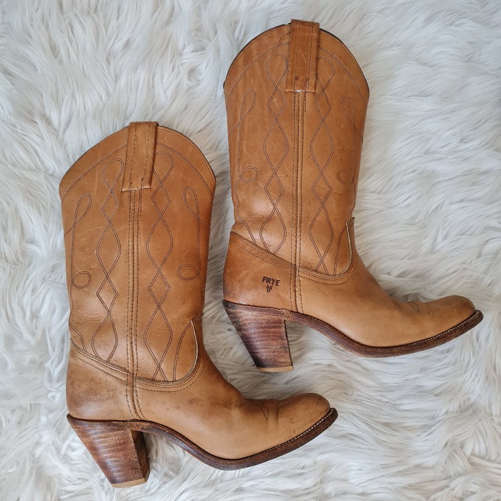 COPY - Vintage Frye Western Cowboy Boots Style 7972 USA M
